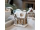 Perníková chaloupka se světýlky Gingerbread Noël LED - 8*6*10 cm Chic Antique