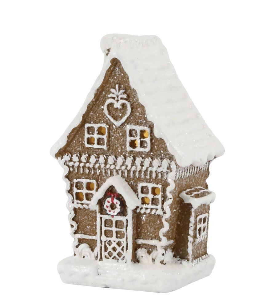 Perníková chaloupka se světýlky Gingerbread Noël LED - 7*6*11cm