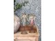 Set 2ks vánoční kovová dekorace anděl Angel Vintage - 11*10*30 cm Chic Antique