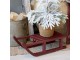 Višňová antik dřevěná dekorace sáně Sledge Vintage - 38*18*10 cm Chic Antique
