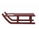 Višňová antik dřevěná dekorace sáně Sledge Vintage - 38*18*10 cm Chic Antique