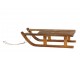 Hnědá antik dřevěná dekorace sáně Sledge Vintage - 38*18*10 cm Chic Antique