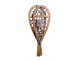Hnědá antik dekorace sněžnice Snowshoes Vintage - 23*3*36 cm Chic Antique