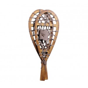 Hnědá antik dekorace sněžnice Snowshoes Vintage - 23*3*36 cm