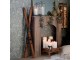 Hnědá dřevěná dekorace lyže Ski Vintage - 5,5*120 cm Chic Antique
