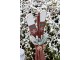 Višňová dřevěná dekorace lyže Ski Vintage - 6*74 cm Chic Antique