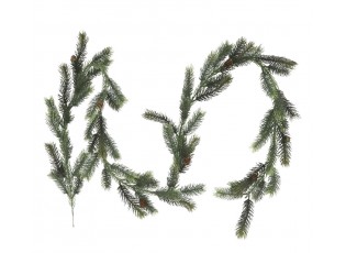 Vánoční zelená girlanda s borovými šiškami Garland - 190 cm