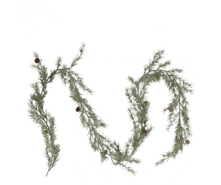 Vánoční zelená girlanda s borovými šiškami Garland - 185 cm Chic Antique