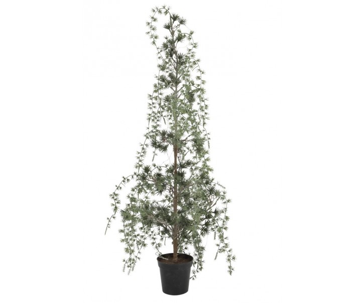 Zelený vánoční borovicový stromek v květináči se světýlky Pine Tree - 90 cm Chic Antique