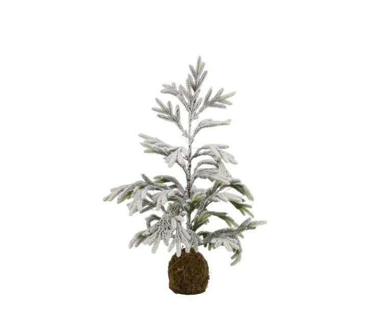Zasněžený borovicový stromek se světýlky Pine Tree - 65 cm / 3xAA Chic Antique