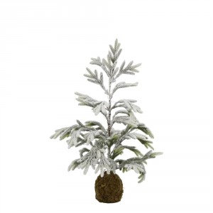 Zasněžený borovicový stromek se světýlky Pine Tree - 65 cm / 3xAA