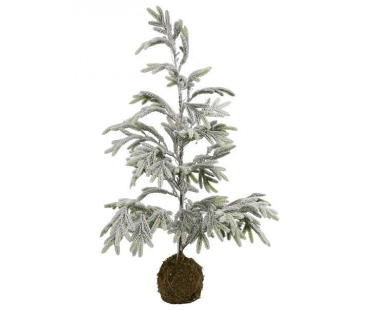 Zasněžený borovicový stromek se světýlky Pine Tree - 65 cm / 3xAA Chic Antique
