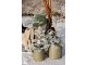 Zasněžený borovicový stromek se světýlky Pine Tree - 65 cm / 3xAA Chic Antique