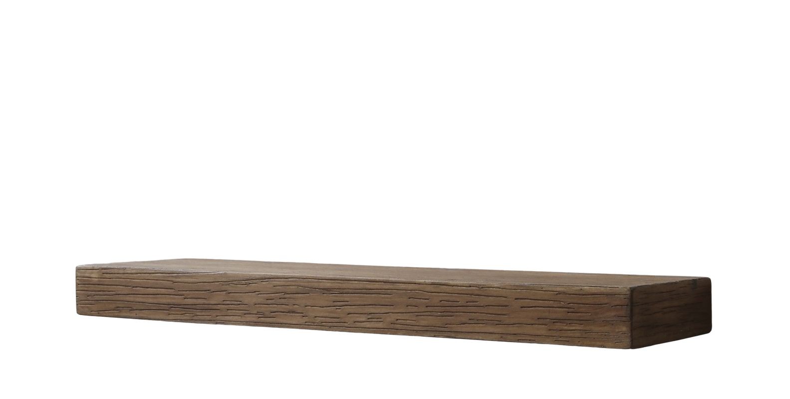 Hnědá antik dřevěná nástěnná polička Sven - 60*18*5 cm