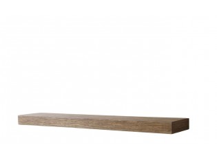 Hnědá antik dřevěná nástěnná polička Sven - 90*18*5 cm