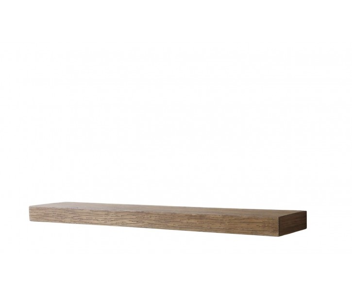 Hnědá antik dřevěná nástěnná polička Grimaud - 50*13*12 cm Chic Antique