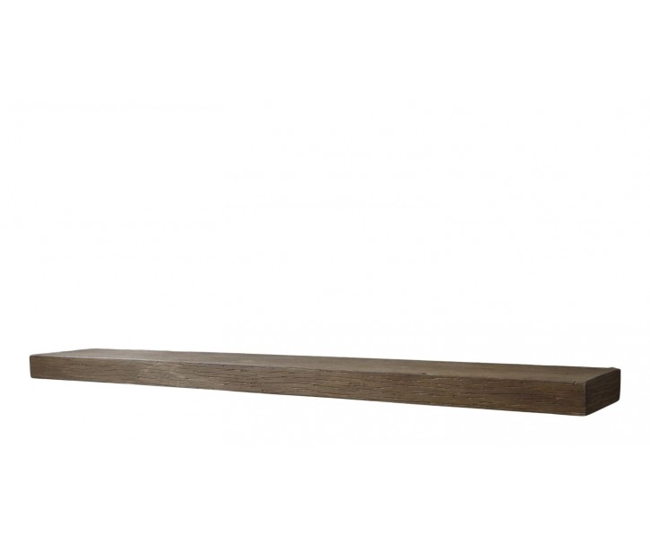 Hnědá antik dřevěná nástěnná polička Grimaud - 50*13*12 cm Chic Antique
