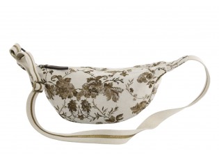 Béžová ledvinka se zlatými vyšívanými listy Anniversary Bumbag - 38*22 cm