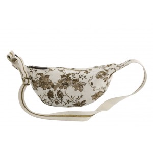 Béžová ledvinka se zlatými vyšívanými listy Anniversary Bumbag - 38*22 cm