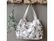 Béžová taška se zlatými vyšívanými listy Anniversary Shopper - 58*32 cm Chic Antique