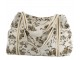 Béžová taška se zlatými vyšívanými listy Anniversary Shopper - 58*32 cm Chic Antique