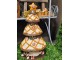 Hnědá dekorace stromek s cukrovinkami Christmas Tree - Ø 22*43 cm Clayre & Eef