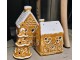 Perníkový stromek na čajovou svíčku Gingerbread Cott - Ø 8*15 cm Clayre & Eef