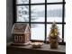 Vánoční perníková chaloupka s Led světýlky Gingerbread House - 13*13*15 cm / 3*AAA Clayre & Eef