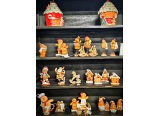 Keramická perníková chaloupka Gingerbread House - 9*7*15 cm