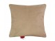 Béžový vánoční dekorační polštář sob Rudolf - 40*40*7cm Mars & More 