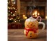 Keramický hrnek sněhulák Gingerbread - 14*9*12 cm / 525 ml Clayre & Eef