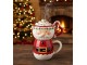 Červený keramický hrnek Santa Claus - 15*12*17 cm / 400 ml / 500 ml Colmore by Diga