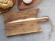 Hnědé dřevěné akáciové prkénko Tapas Laon - 21*3*41 cm Chic Antique