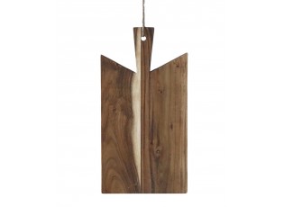 Hnědé dřevěné akáciové prkénko Tapas Laon - 21*3*41 cm