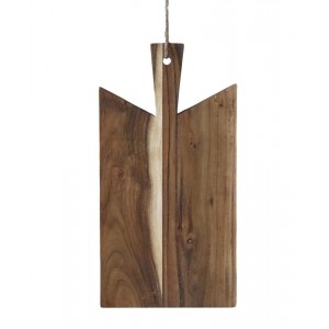 Hnědé dřevěné akáciové prkénko Tapas Laon - 21*3*41 cm