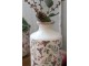 Béžová keramická váza s cesmínou Holly - Ø 10*21 cm Chic Antique