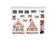 Set 17ks perníková LED chaloupka Gingerbread - 9*8*13 cm / 2xAAA Clayre & Eef