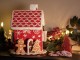 Červená keramická dóza perníková chaloupka Gingerbread - Ø 22*28 cm Clayre & Eef