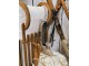 Hnědá antik dřevěná dekorace sáně Sledge Vintage - 100*37*27 cm Clayre & Eef
