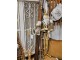 Hnědá antik dřevěná dekorace lyže s botou Ski Vintage - 7*15*140 cm Clayre & Eef
