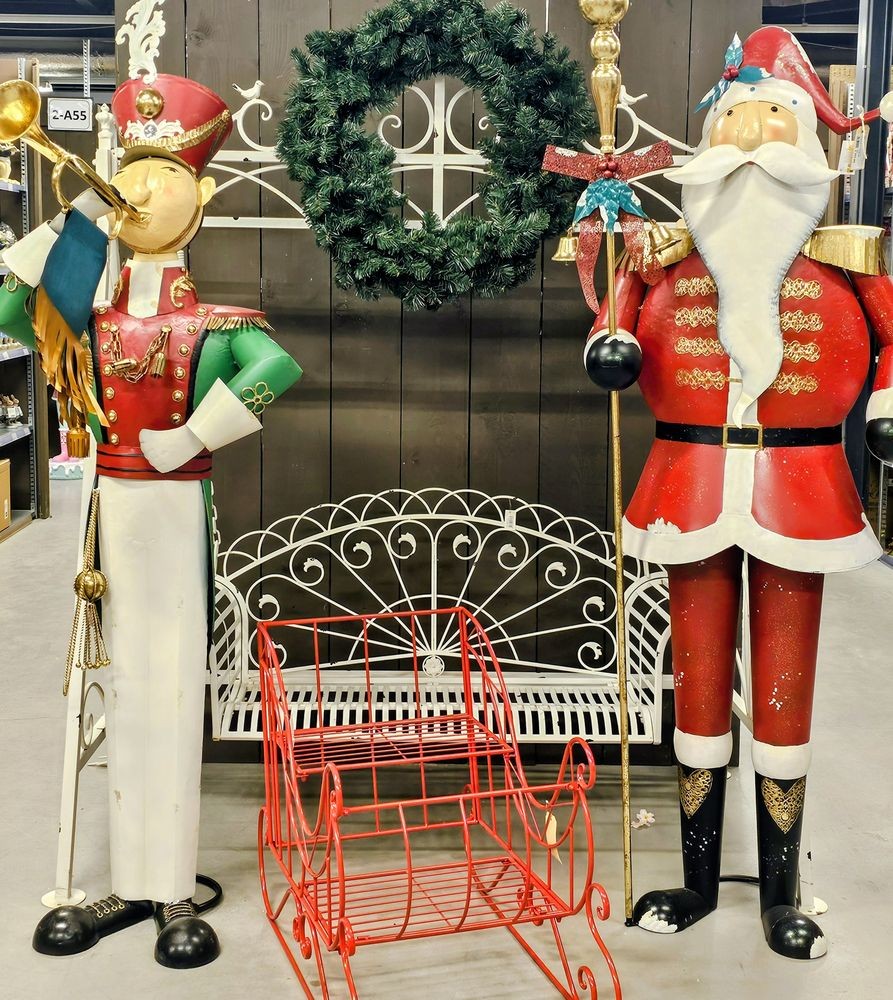 Červené kovové dekorativní sáně - 90*51*68 cm Clayre & Eef Červené kovové dekorativní sáně - 90*51*68 cm Clayre & Eef