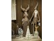 Šedá antik kovová dekorace jelen Deer - 27*15*84 cm Clayre & Eef