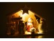 Přírodní svítící Betlém s keramickými postavičkami Nativity - 21*8*16 cm J-Line by Jolipa