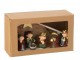 Přírodní svítící Betlém s keramickými postavičkami Nativity - 31*10*16 cm J-Line by Jolipa