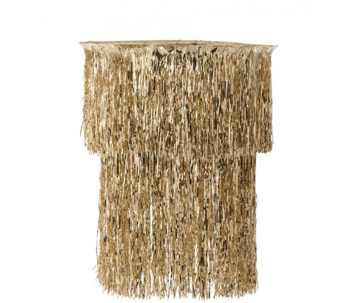 Stínidlo na lampu s vinylovými třásněmi Chandelié - Ø 60*80 cm J-Line by Jolipa