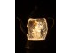 Závěsná svítící konvička se sněhulákem a třpytkami Glitt Led - 15*15*16 cm J-Line by Jolipa