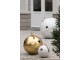 Bílá antik závěsná kovová ozdoba rolnička Baub Xmas M - Ø 30*42 cm J-Line by Jolipa