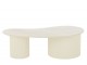 Bílý konferenční stůl s mramorovou deskou Marble - 121*59*37 cm J-Line by Jolipa