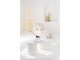 Bílý konferenční stůl s mramorovou deskou Marble - 121*59*37 cm J-Line by Jolipa