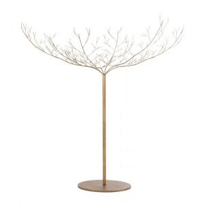 Zlatý veliký kovový dekorační strom Tree Gold - 255*255*250 cm